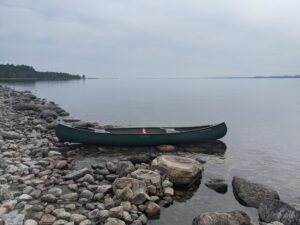 Canoe on shore